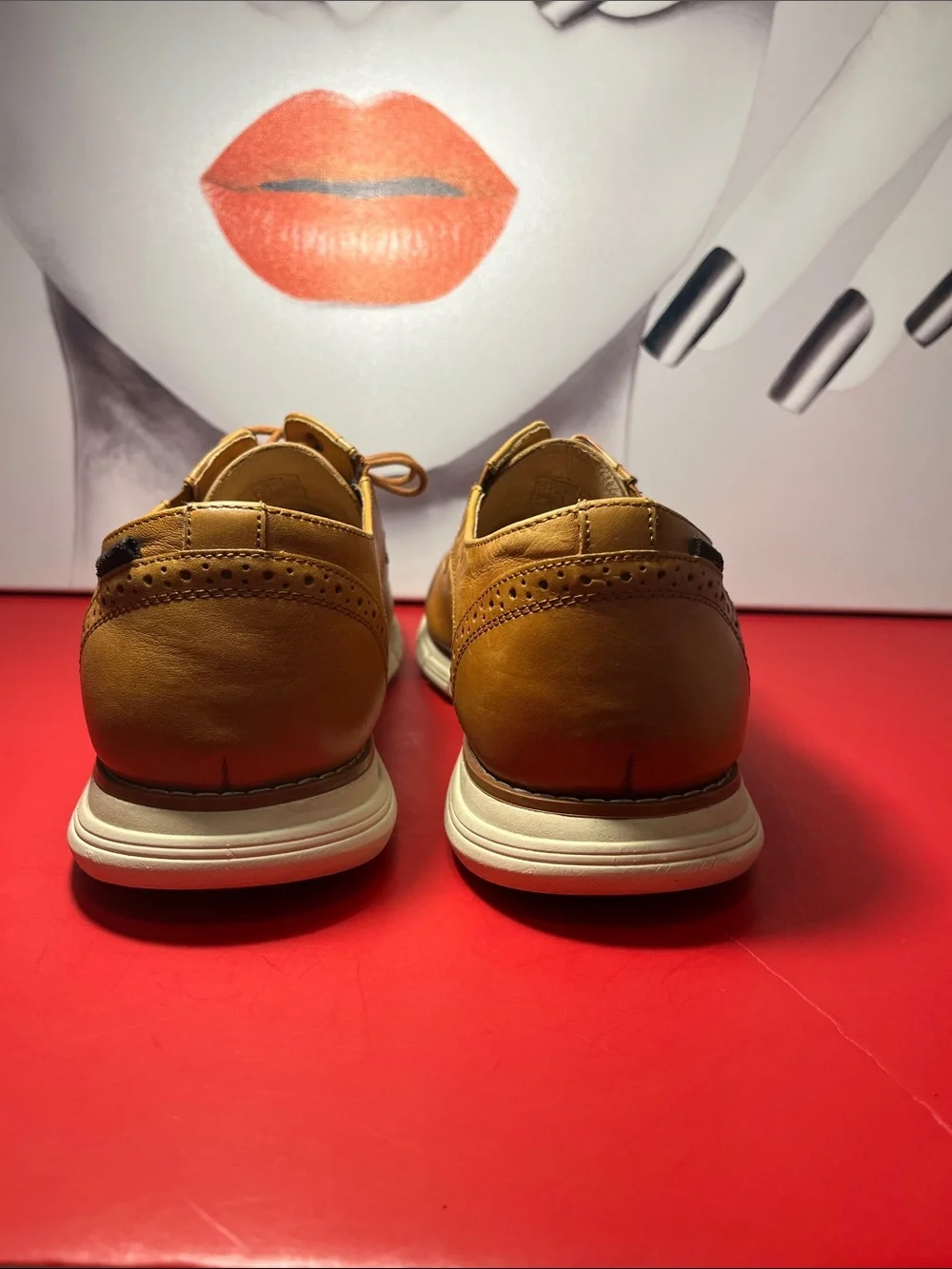Men's Leather Derby Shoes in Tan - Stylish Casual Oxfords